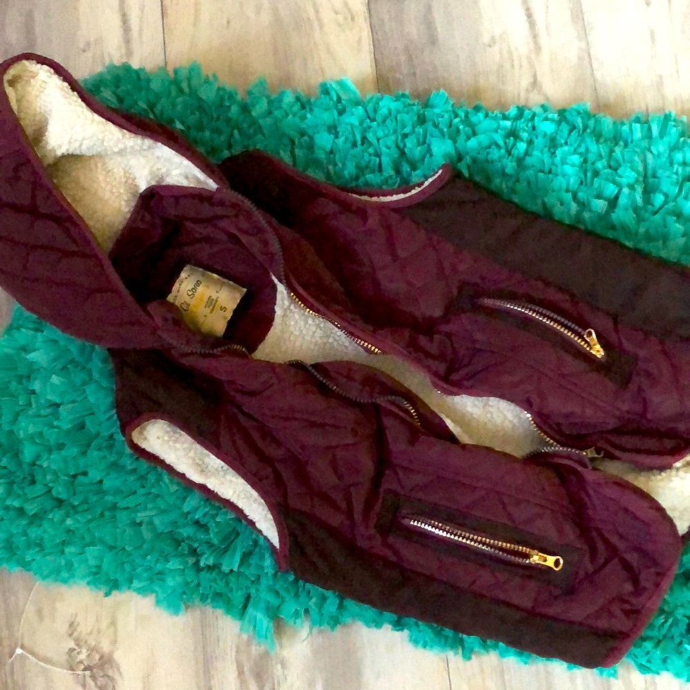 Warm bubble jacket vest with hoodie